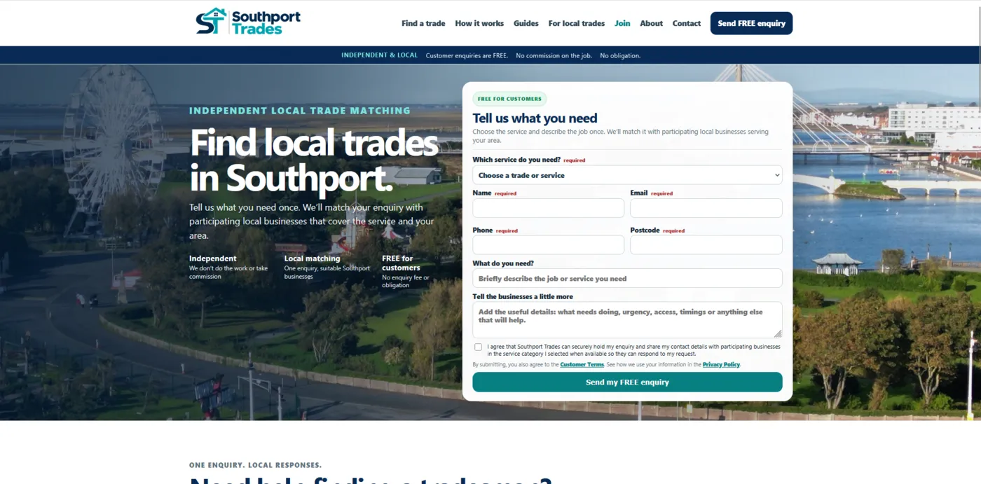 Southport Trades local trades website
