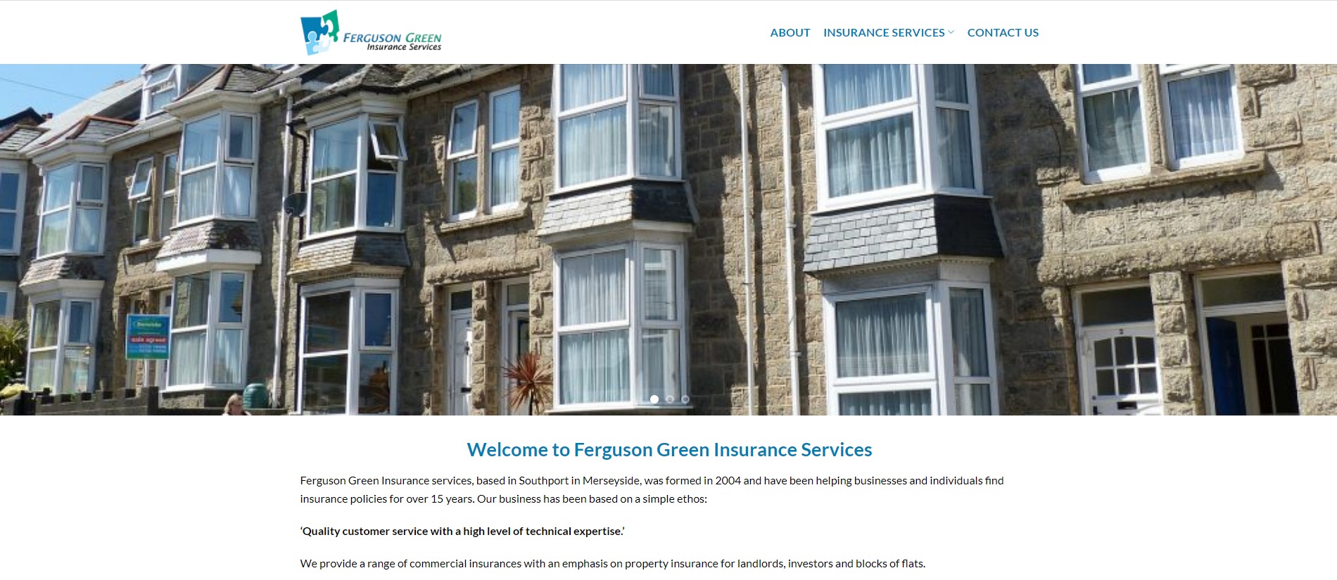 Ferguson Green Insurance Services website