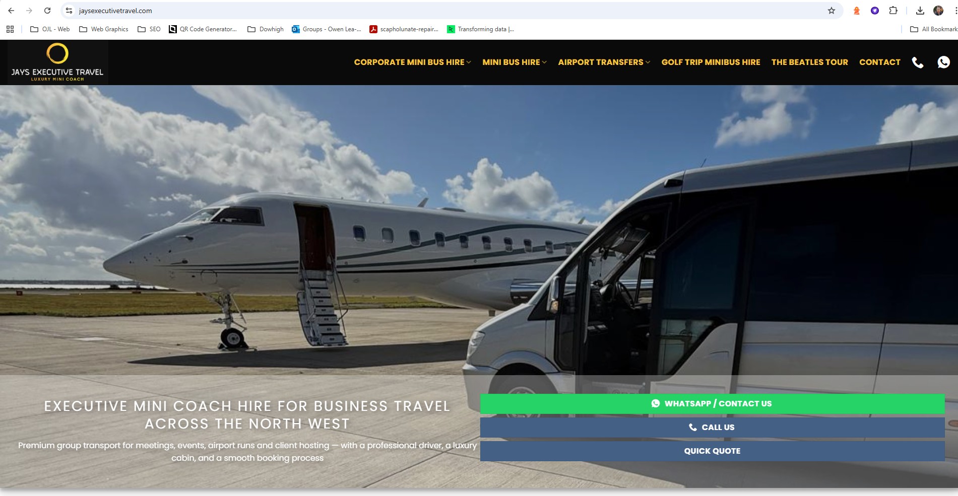 Jays Executive Travel website