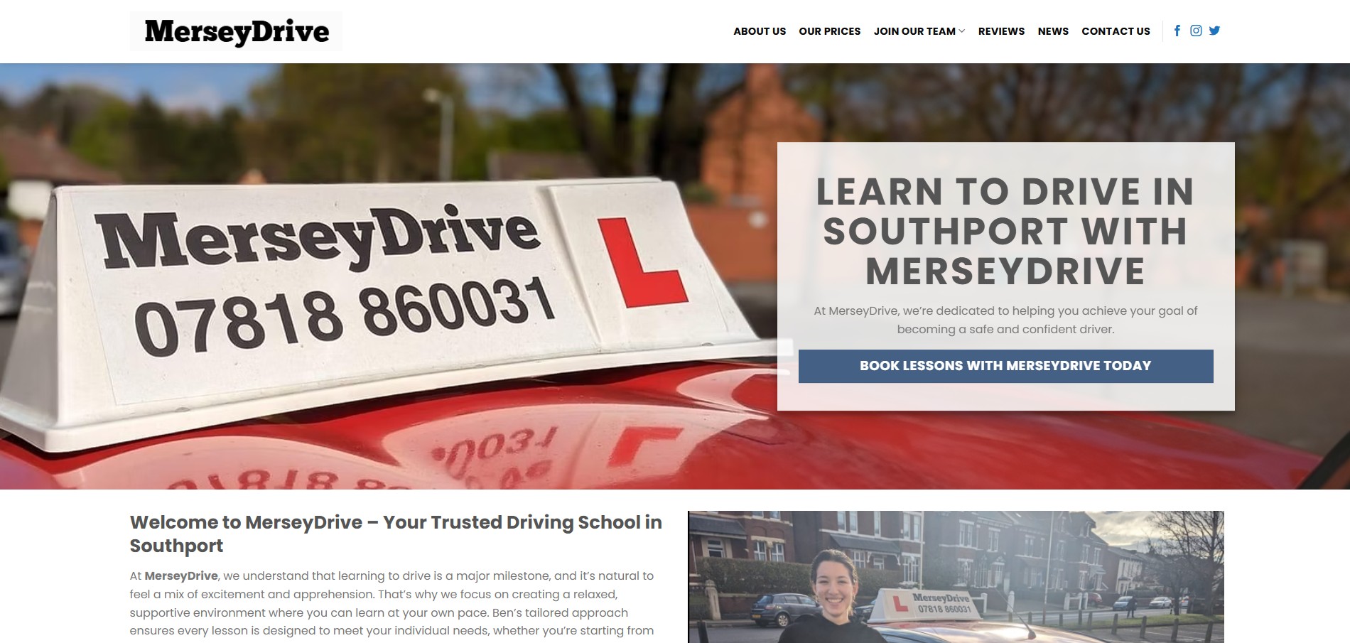 MerseyDrive website