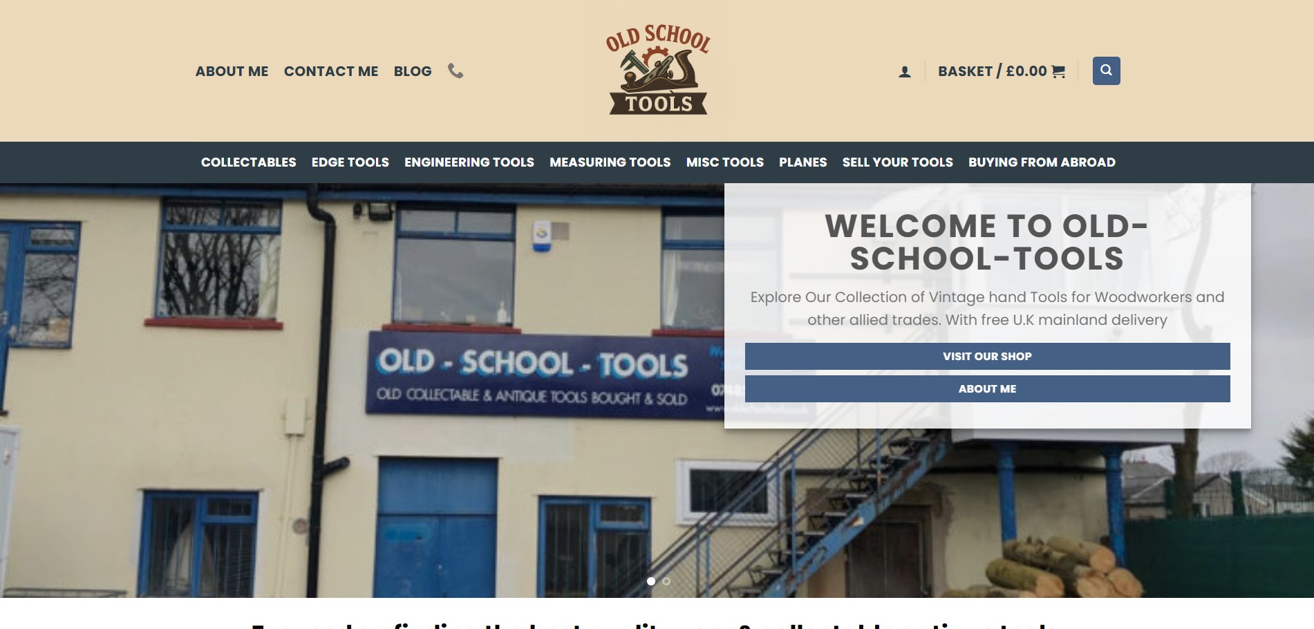 Old School Tools website